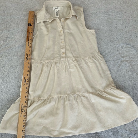 Jessica Simpson Cream Linen Blend Top - Picture 1 of 3